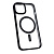 Чехол-силикон #014 clear case magsafe для iphone 13 pro max в пакетике черный