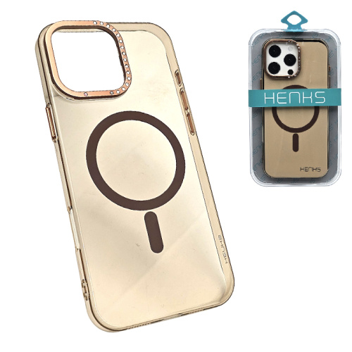 Чехол-крышка henks #56 diamond magsafe для iphone 16 pro пустынный титан