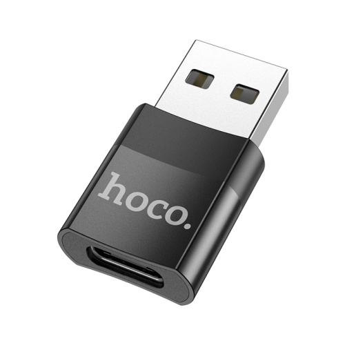 Переходник otg hoco ua17 usb 3.0/type-c черный
