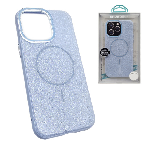 Чехол-крышка dfans shine magsafe для iphone 16 pro голубой