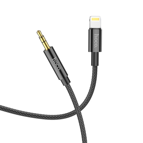 Шнур aux hoco upa19 3,5/ lightning черный
