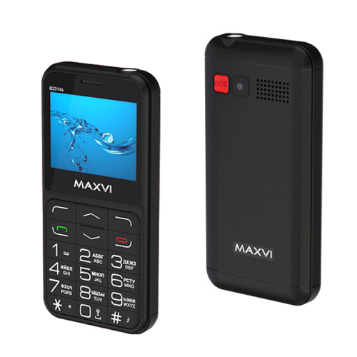 Тел.maxvi b231ds черный (eac)