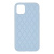 Чехол-крышка silicone case стеганый для iphone 11 pro max голубой