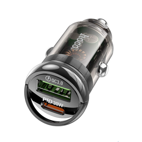 Азу hoco z53a (usb/pd/30w) прозрачно-черный