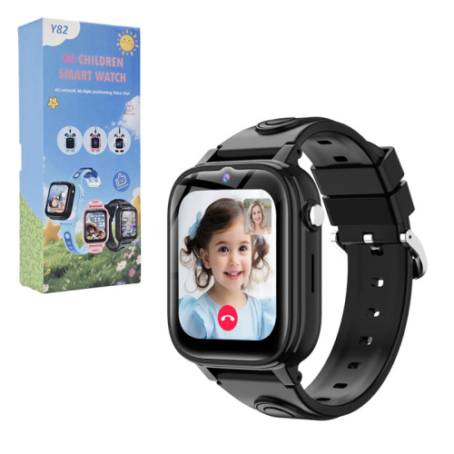 Детские умные часы smart watch y82 (4g) черные