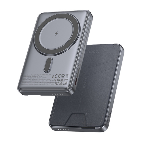Пзу hoco q46 magnetic 5000mah (pd20w/qc3.0) серый