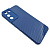 Чехол-силикон глянец carbon Samsung s22 синий