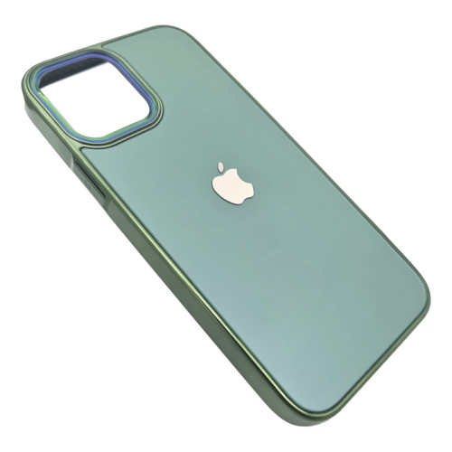 Чехол-силикон di матовый для iphone 12/12 pro зеленый