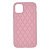 Чехол-крышка silicone case стеганый для iphone 11 розовый