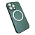 Чехол-силикон magnetic2 cam protect с лого для iphone 13 pro зеленый