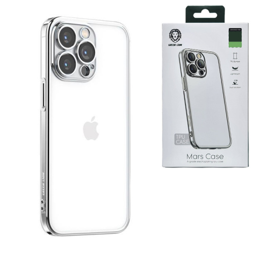 Чехол-крышка green lion mars electroplating tpu case для iphone 14 pro серебристый