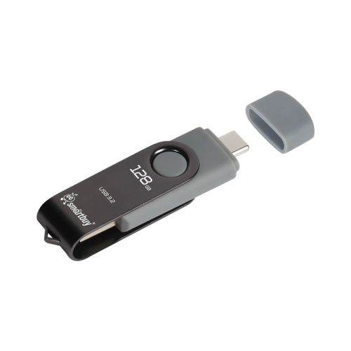 128gb (3.1) usb smartbuy twist dual серая
