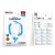 Сзу borofone bas71a (usb+lightning) белый