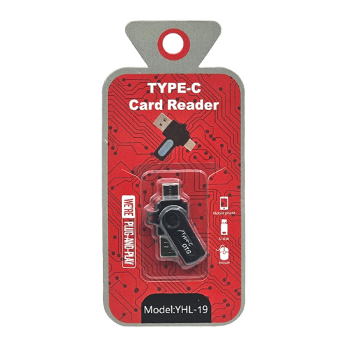 Otg yhl-19 usb/type-c черный