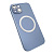 Чехол-силикон magnetic2 cam protect с лого для iphone 13 голубой