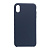 Чехол-силикон silicone case без лого iphone xs max синий