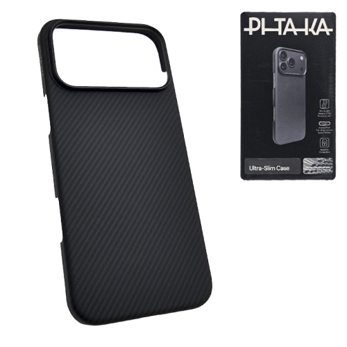 Чехол-крышка #74 pitaka iphone 17 pro max carbone черная