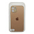 Чехол-крышка стекло лого 2020 для iphone 12 mini золотой