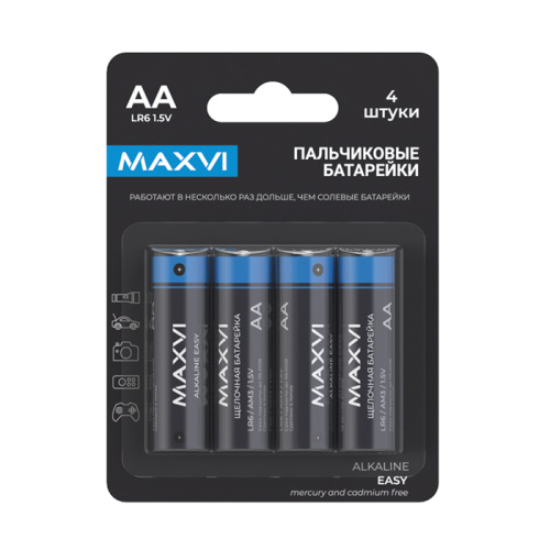 Щелочная батарейка maxvi mblr6es4 aa (lr6)