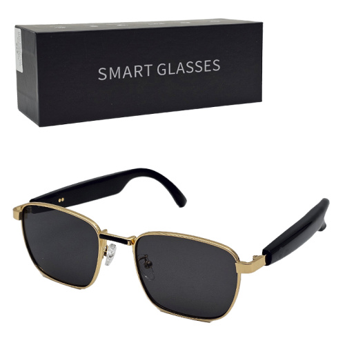 Очки smart glasses hhwl-088 (динамики) золотисто-серые