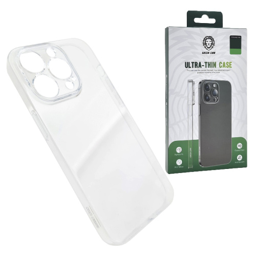 Чехол-крышка green lion ultra-thin case для iphone 14 pro max прозрачный