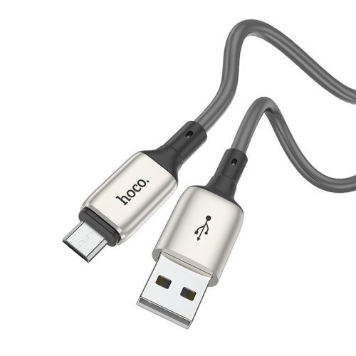 Кабель usb hoco x66 micro серый 