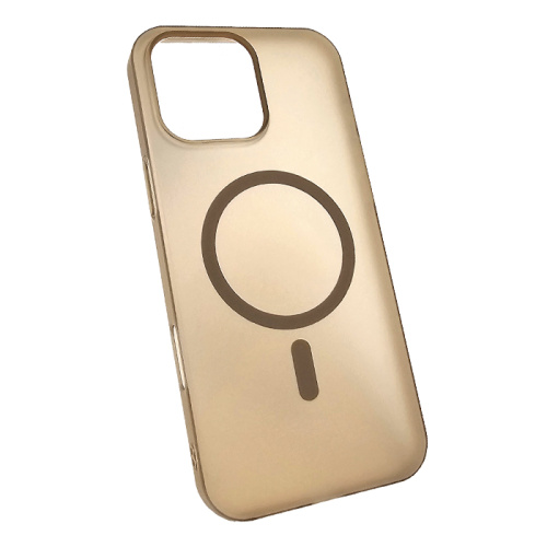 Чехол-крышка case #007 magsafe для iphone 16 pro max gold