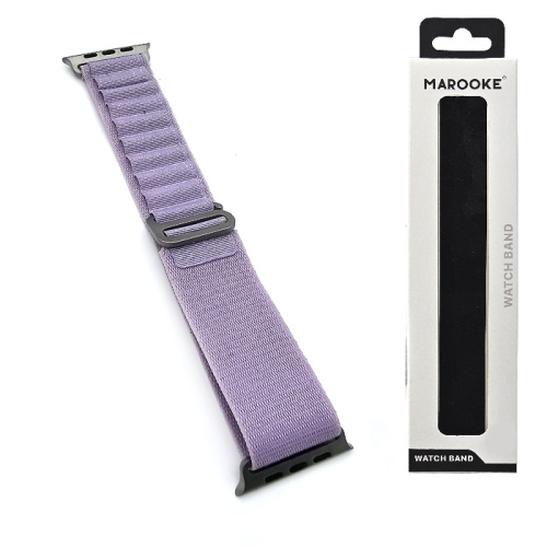 Ремешок marooke watchband альпийская петля shine (42/44/45/49мм) сиреневый