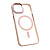 Чехол-силикон #014 clear case magsafe для iphone 13/14 в пакетике розовый