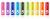 Батарейки xiaomi zi5-aa rainbow colors (10 шт) mix (0281)