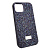 Чехол-крышка swarovski стразы для iphone 13/14 темно-фиолетовый