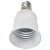 Переходник ecola base e14 на e27 белый 