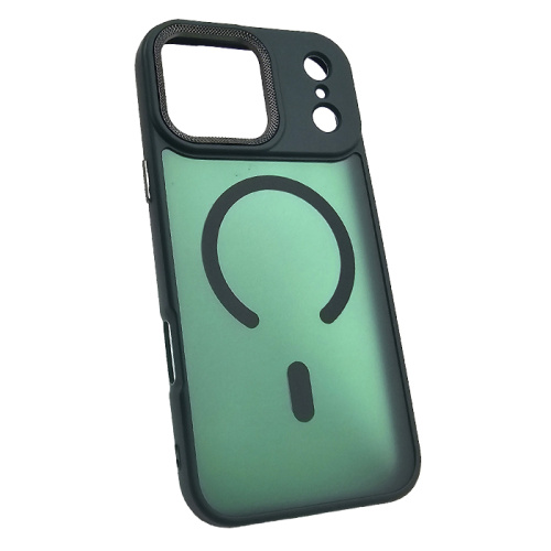 Чехол крышка magnetic collection mil-std для iphone 17 pro max зеленый
