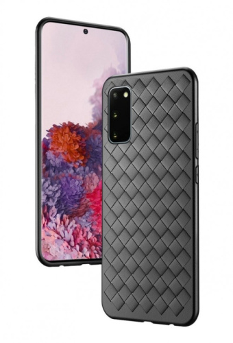 Чехол-силикон плетенка Samsung a20s (2019) черный
