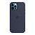 Чехол-силикон silicone case аналог для iphone 12 pro (6.1) темно-синий