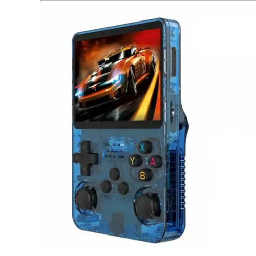 Игровая приставка r36s 64gb синяя