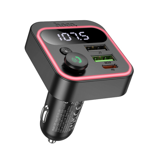 Fm-модулятор hoco e85 (pd20w/qc3.0) черный