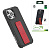 Чехол-крышка green lion series 79 leather stand для iphone 14 pro max черно-красный