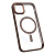 Чехол-силикон #014 clear case magsafe для iphone 13 pro max в пакетике золотой
