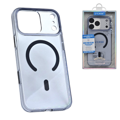 Чехол-крышка #66 j-case crystal iphone 17 pro max голубой