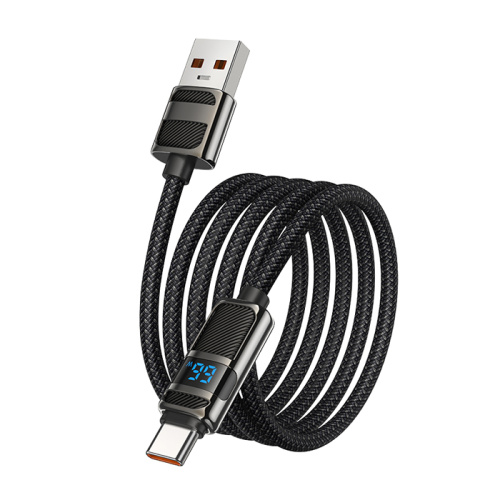 Кабель usb hoco u137 type-c 66w черный 
