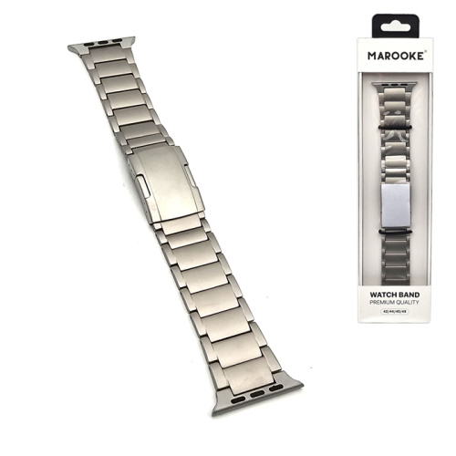 Ремешок marooke watchband (oyster 1) стальной (42/44/45/49мм) серебристый