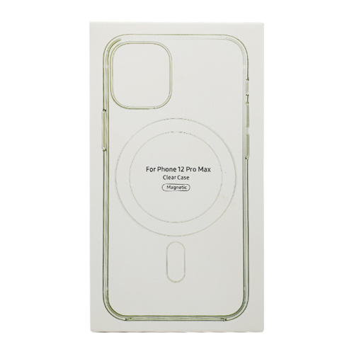 Чехол-силикон clear case magsafe (magnetic) для iphone 12 pro max (6.7) прозрачный