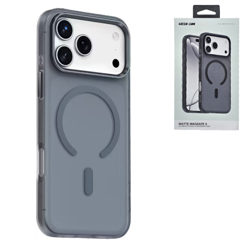 Чехол green lion matte magsafe x для iphone 17 pro синий