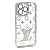 Чехол-силикон louis vuitton стразы для iphone 13 pro (6.1) серебристый