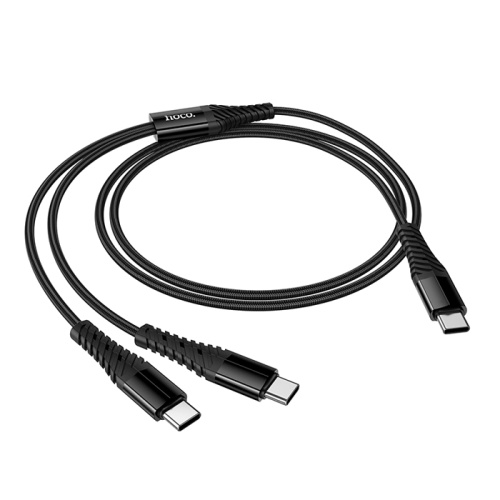 Кабель type-c hoco x123 type-c+type-c черный 