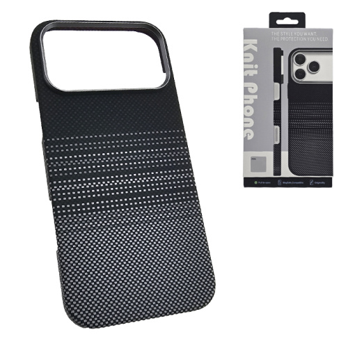Чехол-крышка knit magsafe (box) для iphone 17 pro moonrise черно-белый