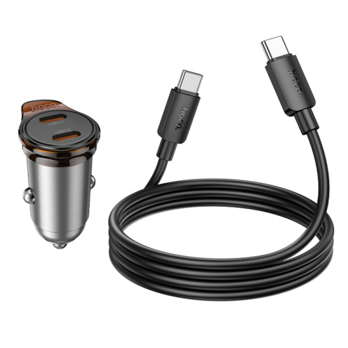 Азу hoco nz16b type-c/type-c (43w) серый