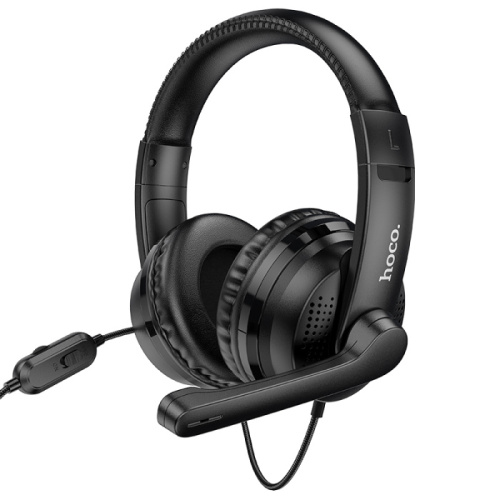 Игровые наушники hoco w103 с микрофоном черные