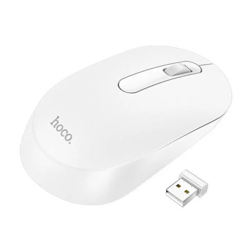 Мышь hoco gm14 platinum беспроводная белая